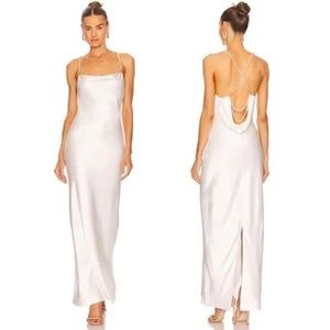 NWT! Retrofete Electra Satin White Dress— perfect for bridal events!